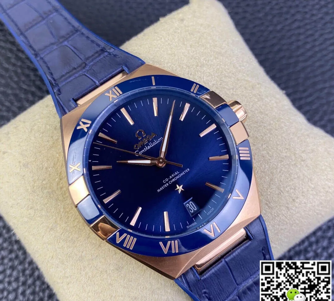SBF Omega Constellation 131.63.41.21.03.001 VS Factory 1:1 Best Edition Replica Watch Leather Strap
